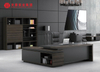 Bureau de patron en forme de L, design de table de patron exécutif, mobilier de bureau PDG Manager