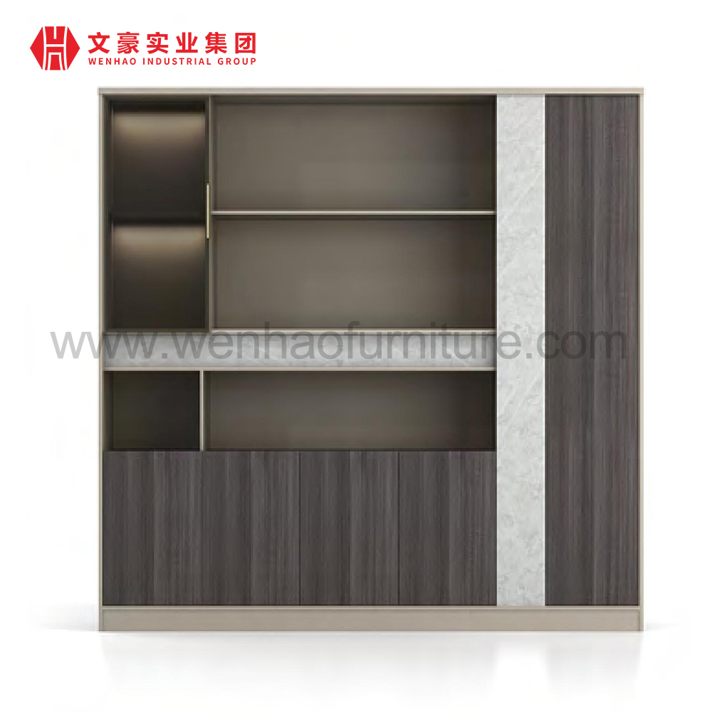 Meubles de bureau modernes classeur de stockage en bois classeur armoire blanche
