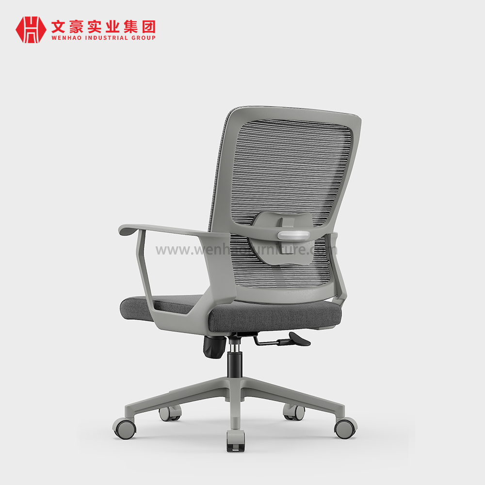 Chaises de bureau rembourrées par chaise roulante de bureau à domicile en maille grise supérieure avec soutien lombaire