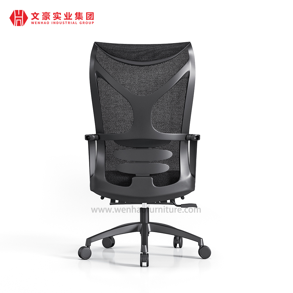 Meilleure chaise de bureau ergonomique avec Support en bois, chaises en maille d'ordinateur avec repose-pieds