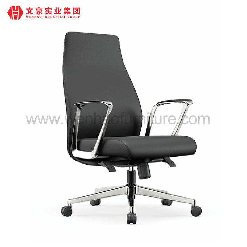Fabricants de chaises de bureau rembourrées professionnelles tournantes de chaise de bureau de patron en cuir moderne en Chine