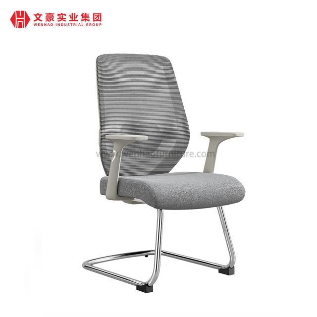 Chaises de bureau tapissées par chaise grise de bureau de conférence de maille avec le soutien lombaire