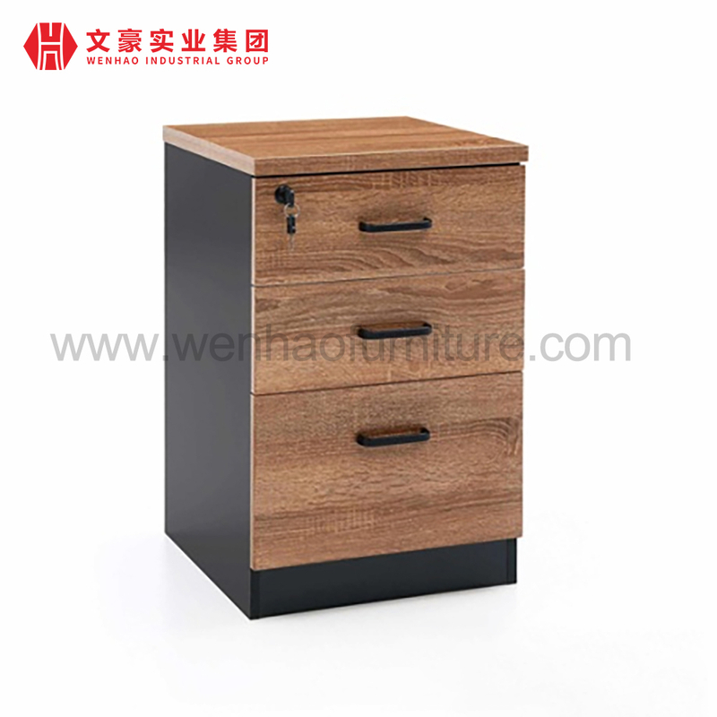 Équipement de mobilier de bureau Classeur à 3 tiroirs Classeur de stockage mobile