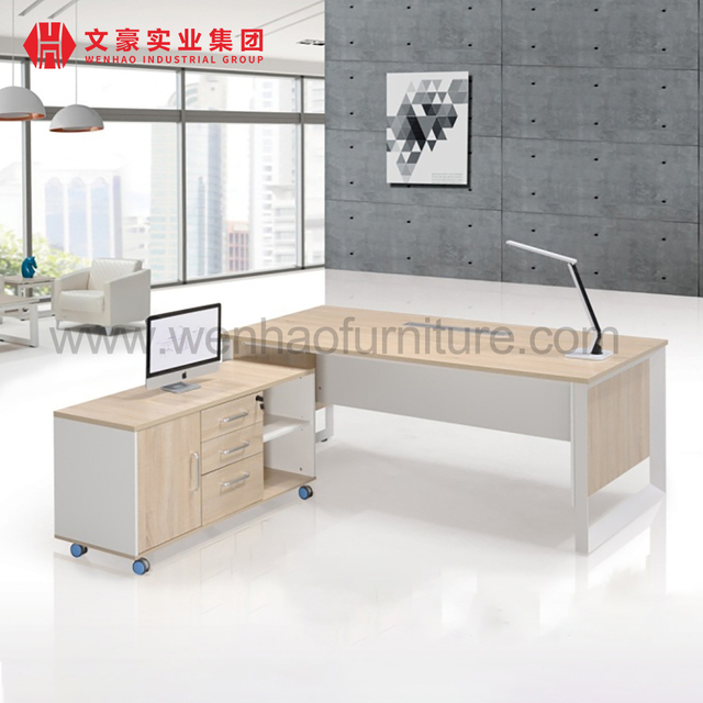 Bureau en forme de L avec tiroirs de rangement, ensembles de meubles de bureau