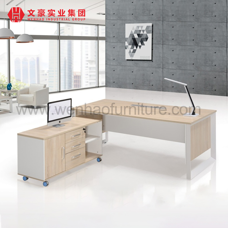 Bureau en forme de L avec tiroirs de rangement, ensembles de meubles de bureau
