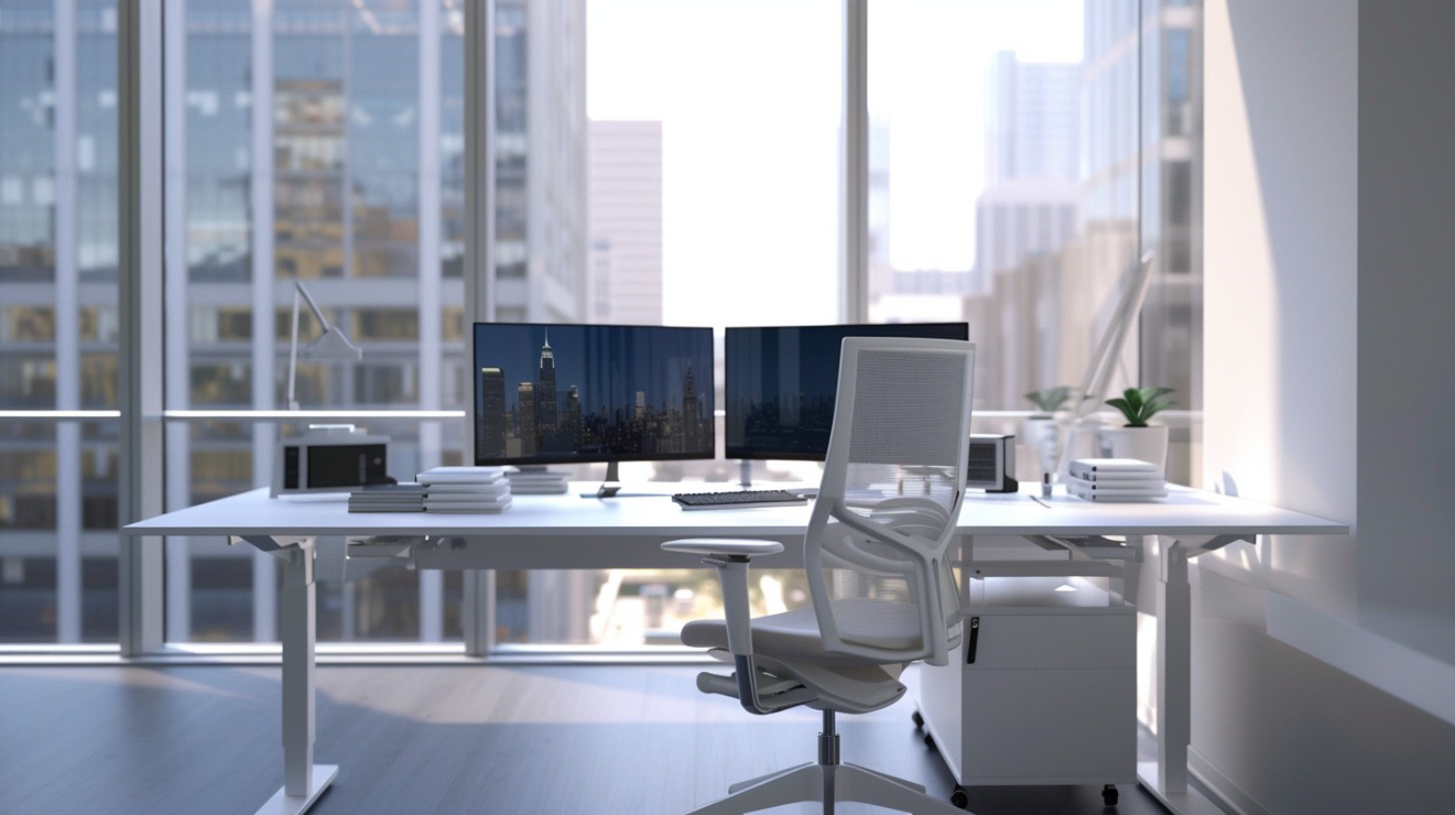 bureau debout r&eacute;glable