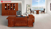 Bureau de direction en bois en forme de L, mobilier de bureau moderne haut de gamme, directeur général