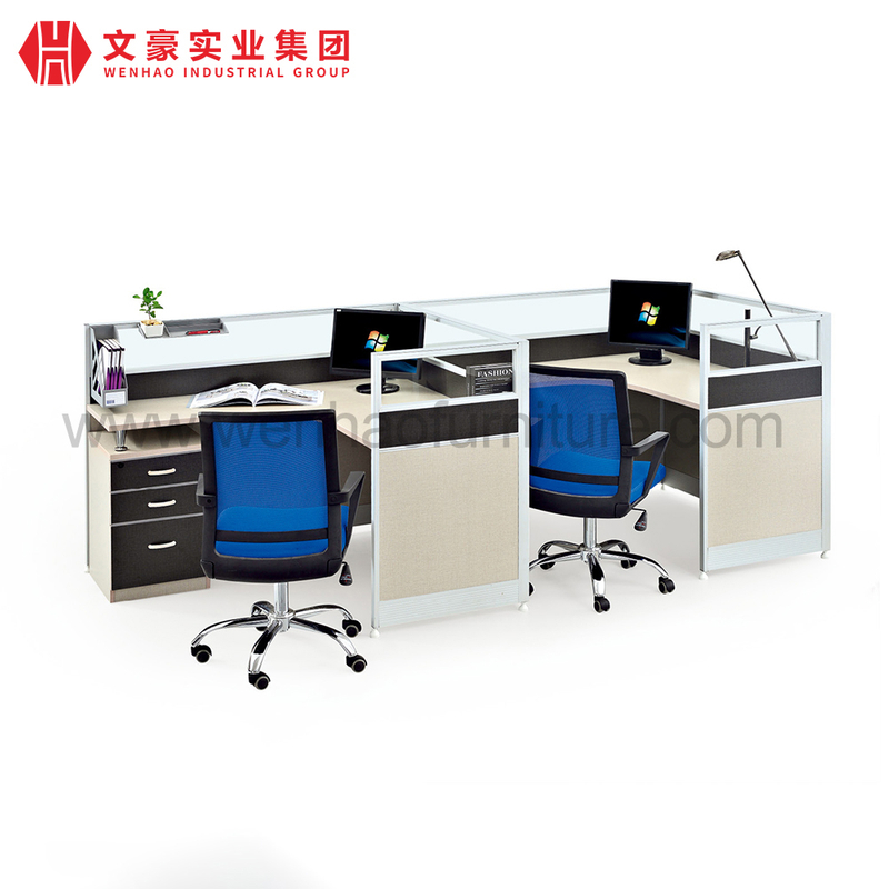Bureau moderne bureau bureau du personnel d'affaires bureau 2 4 6 personnes petite cabine poste de travail de bureau