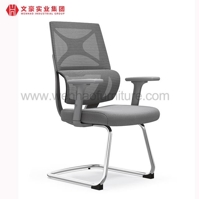 Fabricant de chaise de bureau de conférence en maille de chaises de bureau rembourrées grises en Chine