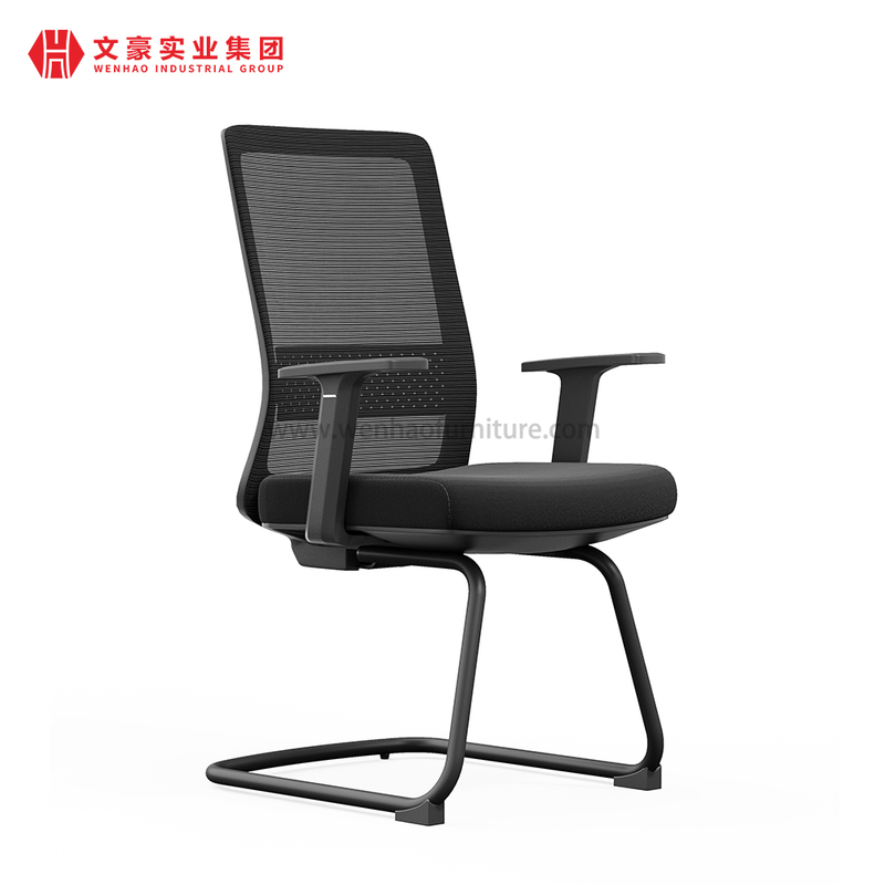 L'invité en acier contemporain de maille de salle de conférence préside la chaise de bureau exécutif de réunion de tissu