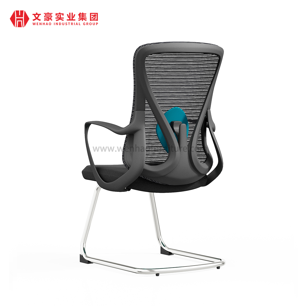 Chaise de conférence moderne en tissu avec chaises de réunion en acier pour ordinateur réglable