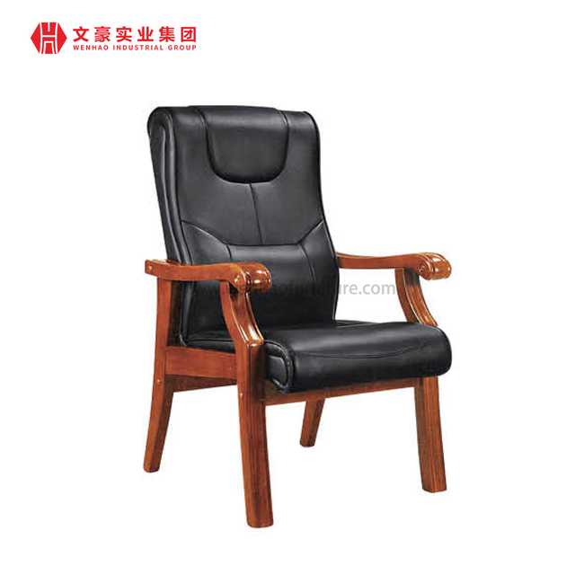 Chaise de conférence empilable avec cadre en bois massif, prix bon marché