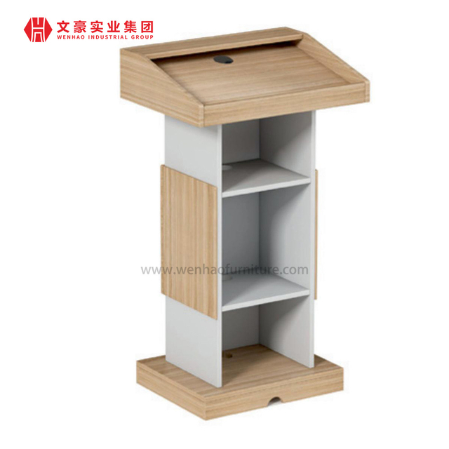 Podium de zone de conférence pour les activités de récompense, bureau de parole sur pied, Table de podium de haut-parleur de conférence moderne
