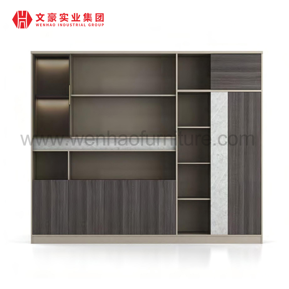 Meubles de bureau modernes classeur de stockage en bois classeur armoire blanche