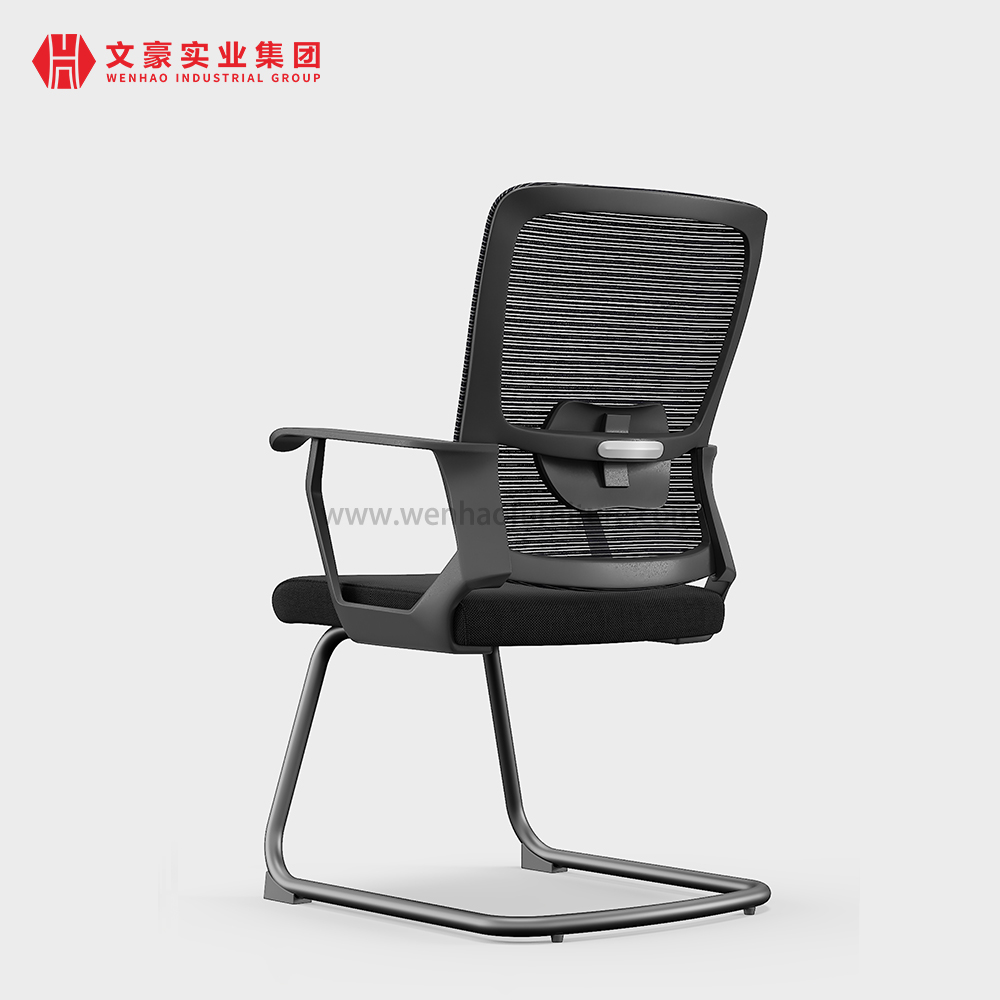 La salle de conférence confortable de bureau préside la chaise en acier de réunion d'invité de tissu