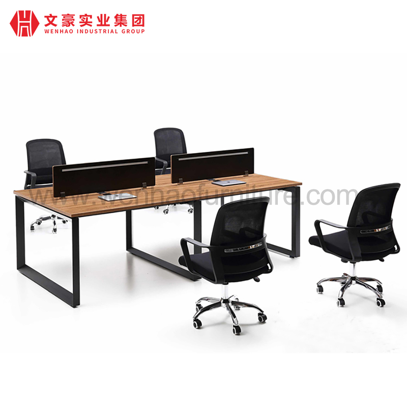Chine Fabricant Poste de travail de mobilier de bureau modulaire moderne 2, 4, 6 places Bureau de poste de travail pour 2, 4, 6 personnes