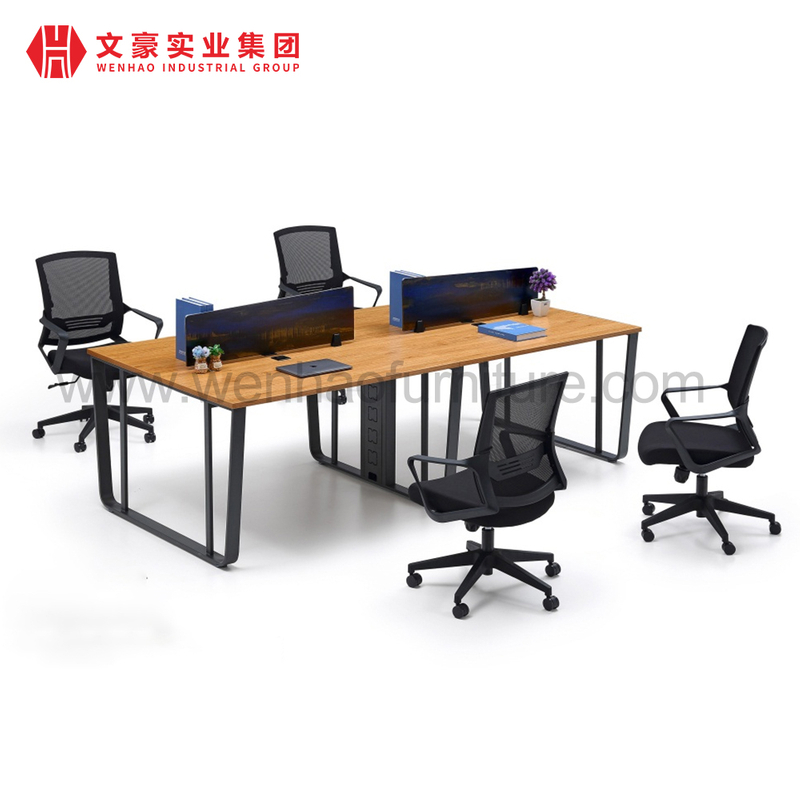 Table de mobilier de bureau Double face de taille Standard de qualité de conception moderne 2 4 6 8 personnes poste de travail de bureau bureaux de travail