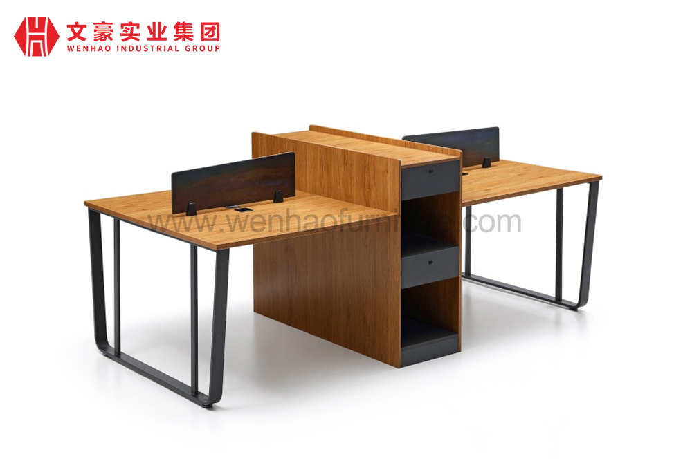 Mobilier de bureau Table du personnel bureau modulaire poste de travail de bureau ouvert avec tiroir 2 4 6 bureaux de bureau pour 8 personnes