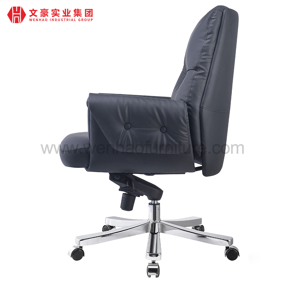 Chaises de bureau rembourrées professionnelles de pivot de chaise de bureau exécutif en cuir de luxe
