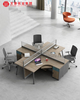 Espace de travail moderne pour 4, 6, 8, 10 personnes, poste de travail de bureau, cloison de bureau, poste de travail modulaire