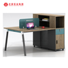 Bureau modulaire moderne fonctionnel pour poste de travail pour 2 4 6 personnes, mobilier de bureau pratique pour l'aménagement des cabines du personnel