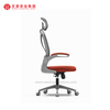 Chaises de bureau ergonomiques en maille avec appui-tête et accoudoirs réglables, chaise de bureau rembourrée orange, usine