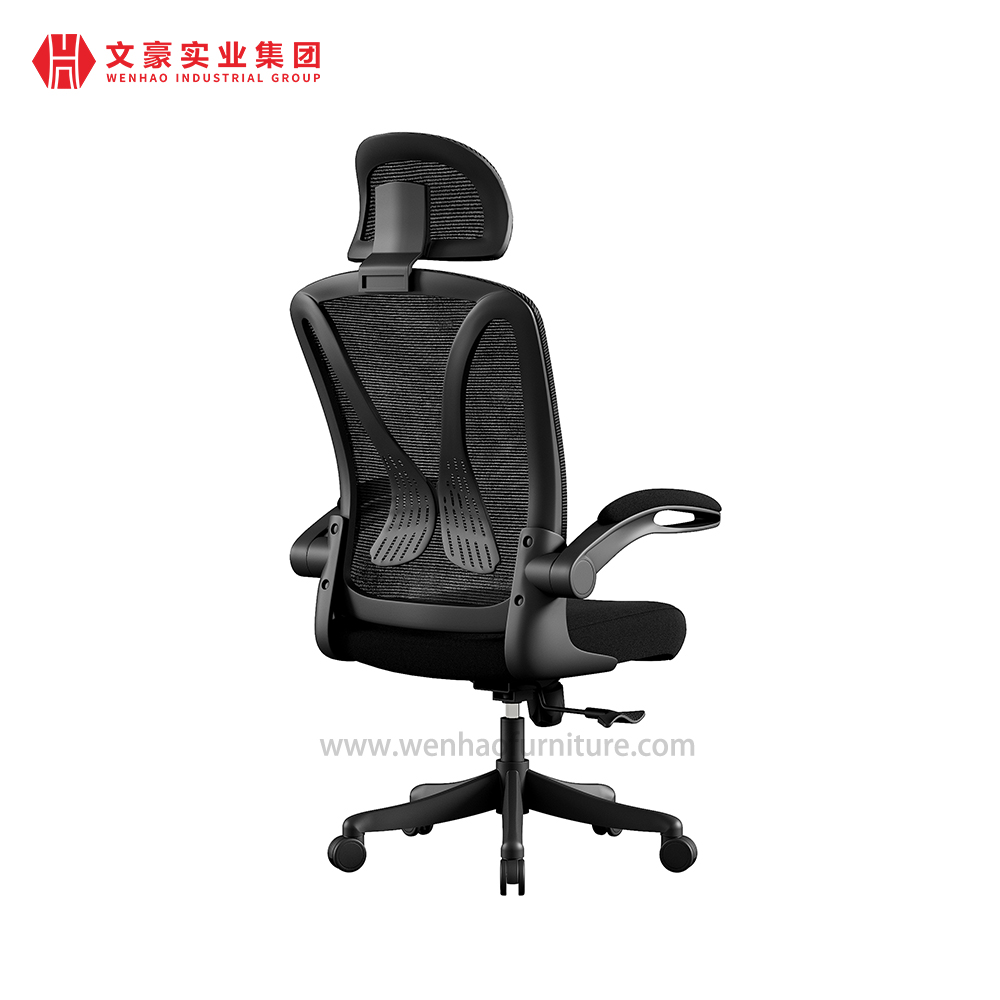 Chaise de bureau exécutif moderne avec appui-tête, chaises de bureau ergonomiques en maille rembourrée