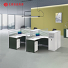 Mobilier de bureau de haute qualité, mobilier de bureau commercial personnalisé, poste de travail modulaire Simple pour 4 personnes