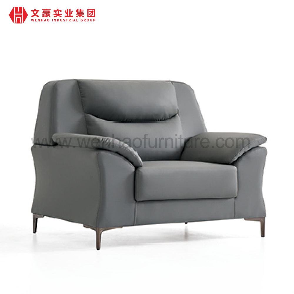 Grand canapé en cuir de luxe de chaise de patron de bureau réglé pour la grande pièce de bureau