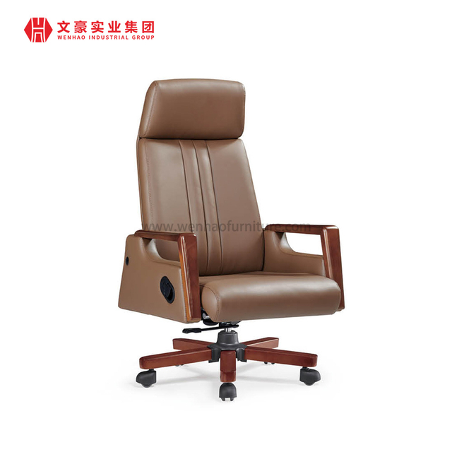 Mobilier de bureau professionnel de luxe OEM&ODM chaise de bureau en cuir la plus confortable
