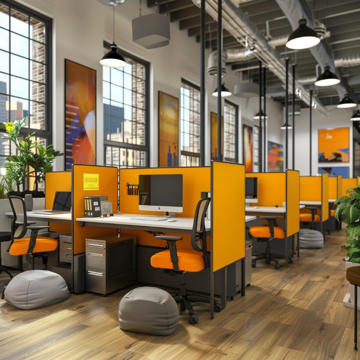 bureaux de bureau modernes pour les petits espaces