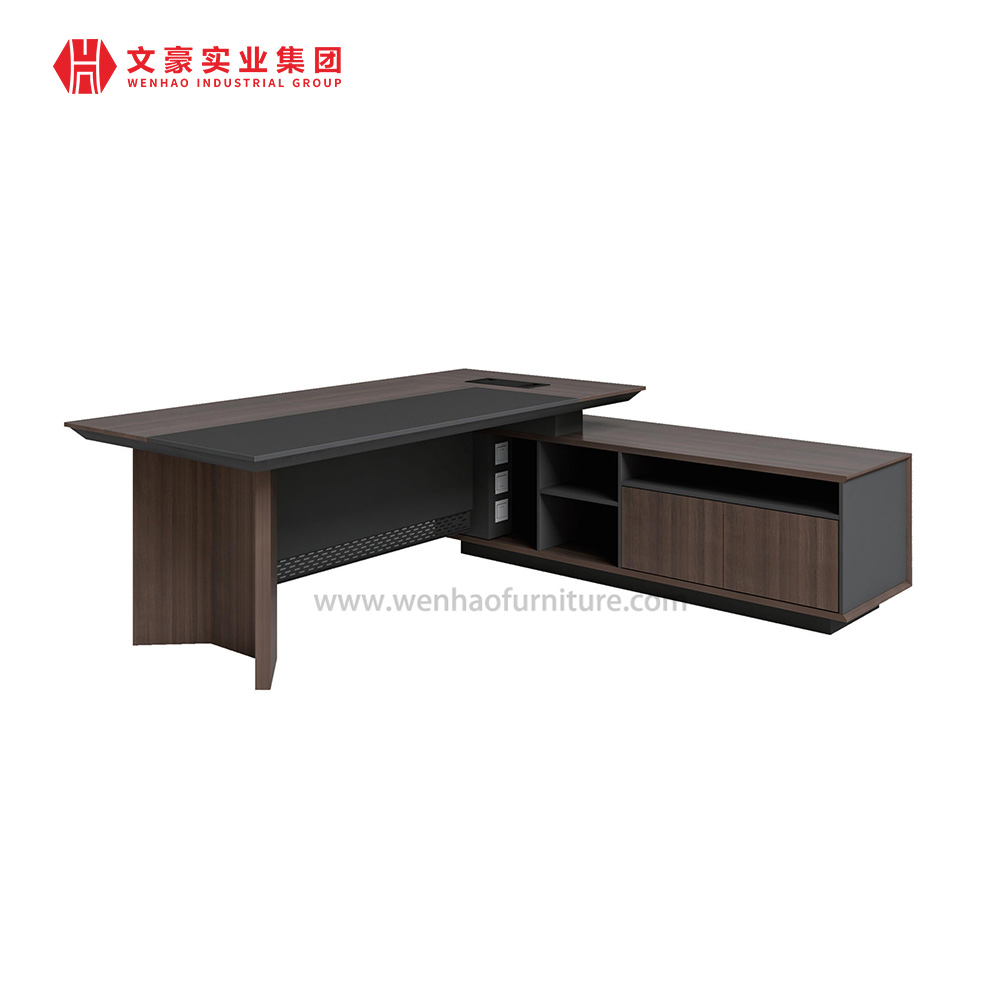 Classeur en bois de stockage de meubles de bureau modernes classeur à cadre métallique