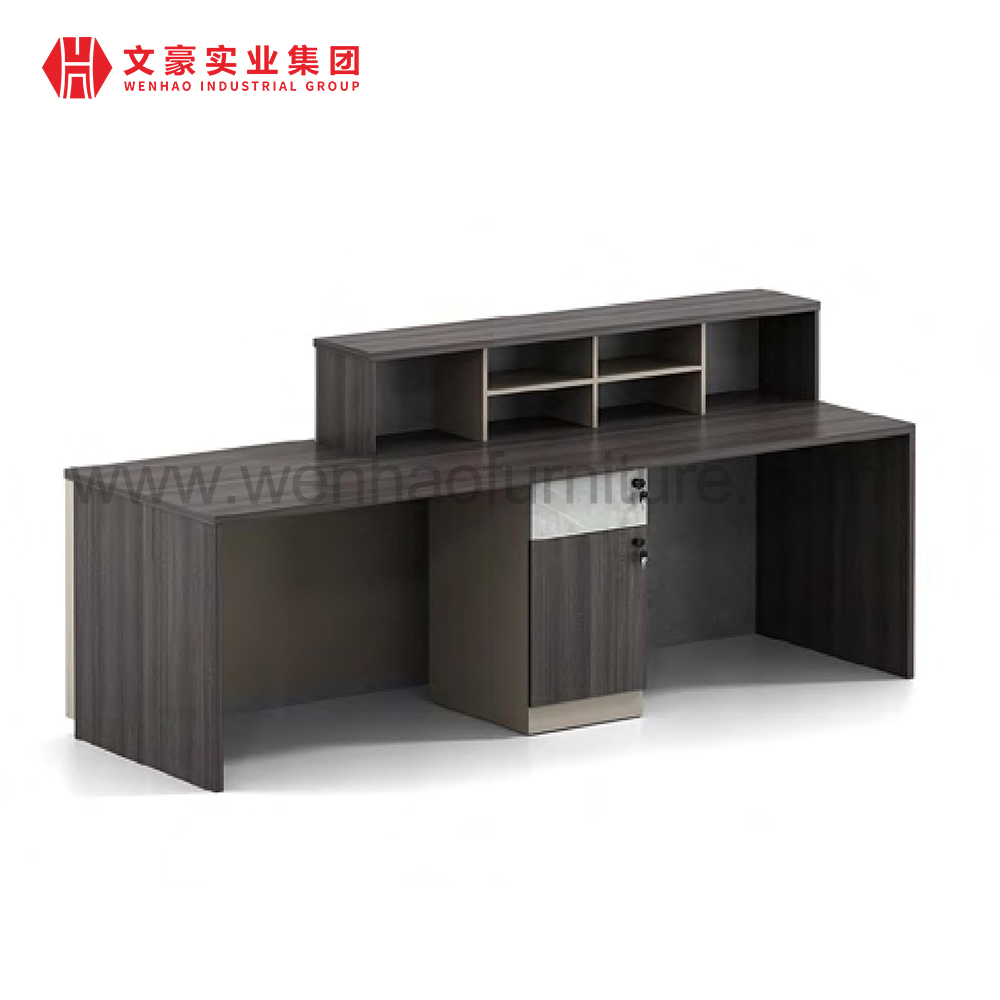 Bureau de réception de luxe avec LOGO personnalisé, bureau de réception de luxe en couleur, bureau de réception moderne pour Salon d'hôtel