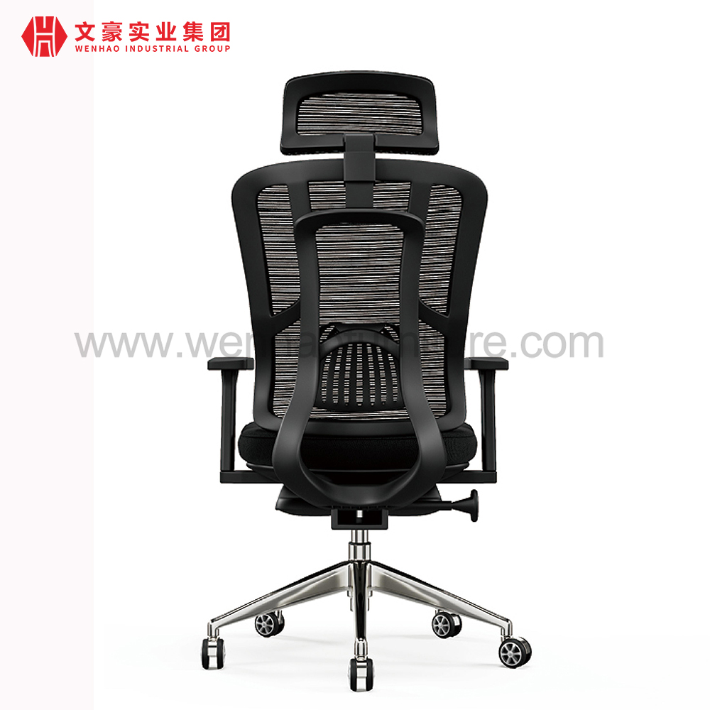 Chaise de bureau à dossier haut en maille ergonomique, accoudoir réglable moderne, moderne