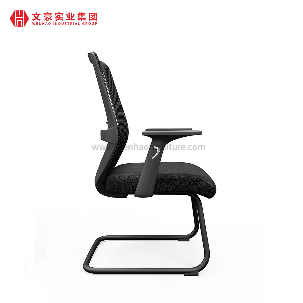 Les meilleures chaises de bureau tapissées par chaise de bureau de conférence de maille noire avec le soutien lombaire