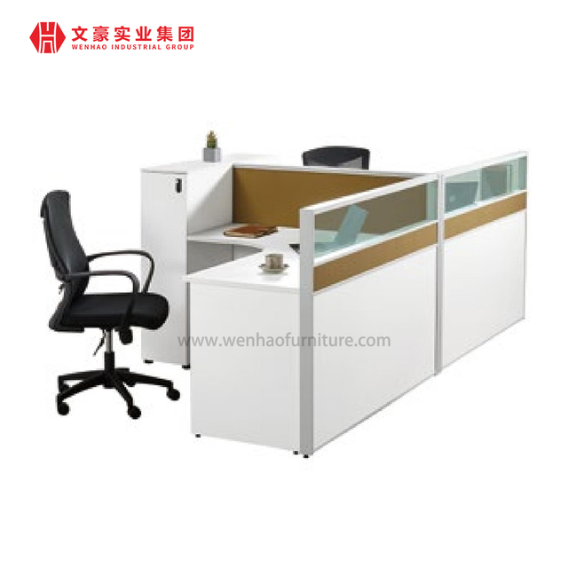 Bureau en bois du personnel 2 4 6 8 10 Poste de travail de mobilier de bureau des employés