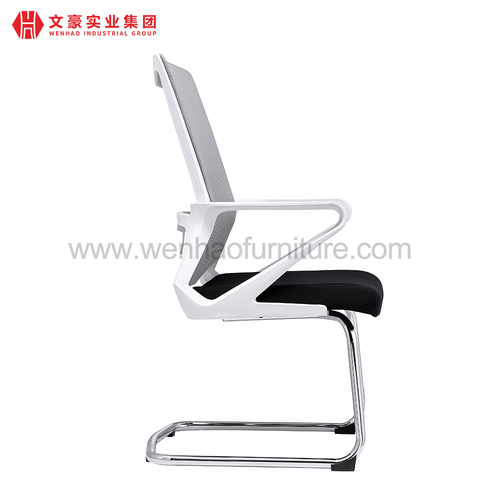 Chaise de bureau de conférence en maille moderne avec fabricant de chaises de bureau rembourrées à cadre en acier en Chine