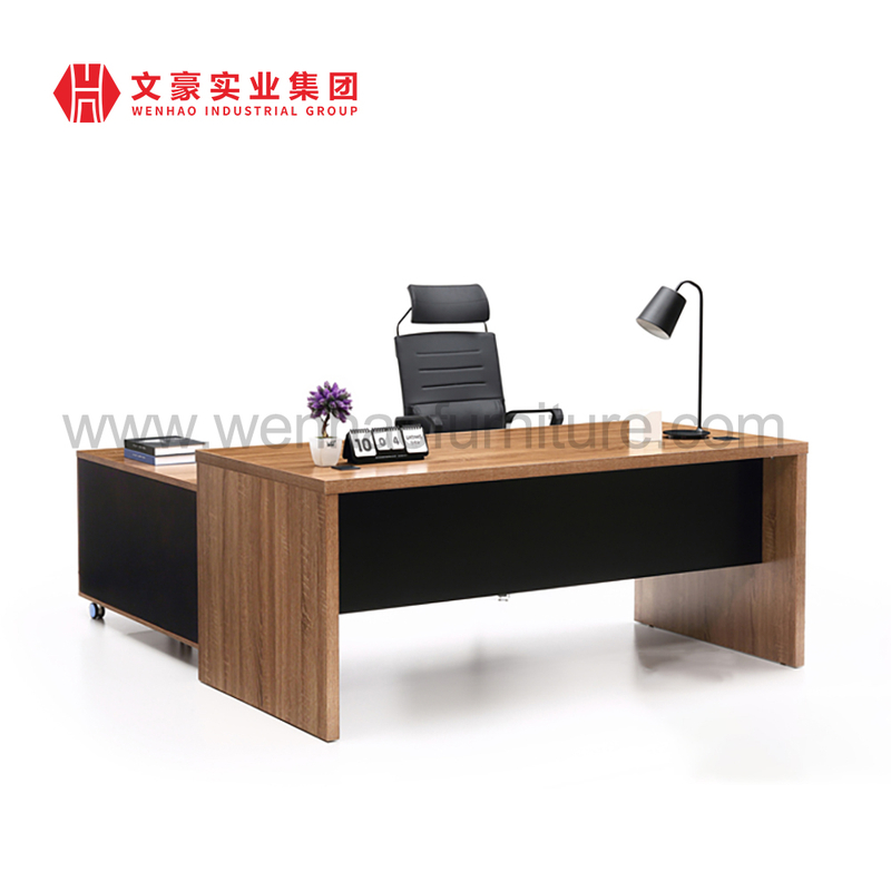 Bureau moderne haut de gamme de table de patron de bureau exécutif avec classeur