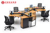 Bureau de conception moderne, mobilier commercial, cloisons de poste de travail informatique, Table pour 4 personnes 