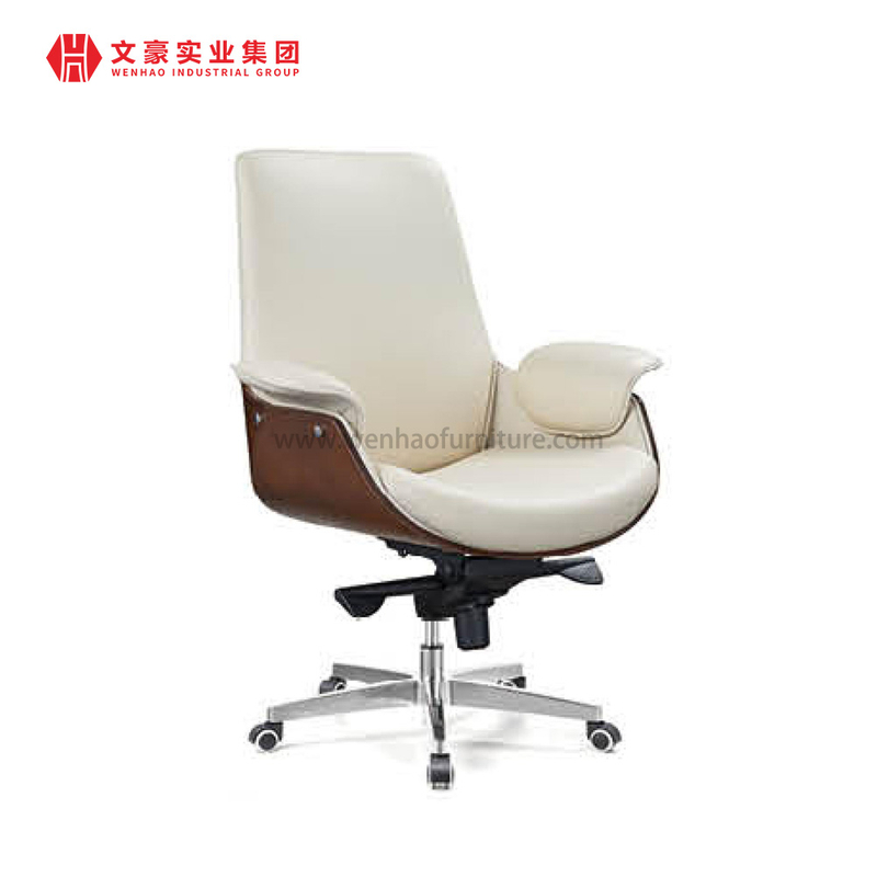 Poste de travail personnel de bureau fauteuil pivotant ordinateur cuir chaise de direction de bureau
