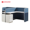 Bureau en bois 6 sièges 12 cabines, poste de travail bon marché, mobilier de bureau modulaire, poste de travail
