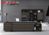Bureau de patron en forme de L, design de table de patron exécutif, mobilier de bureau PDG Manager