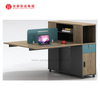 Bureau modulaire moderne fonctionnel pour poste de travail pour 2 4 6 personnes, mobilier de bureau pratique pour l'aménagement des cabines du personnel