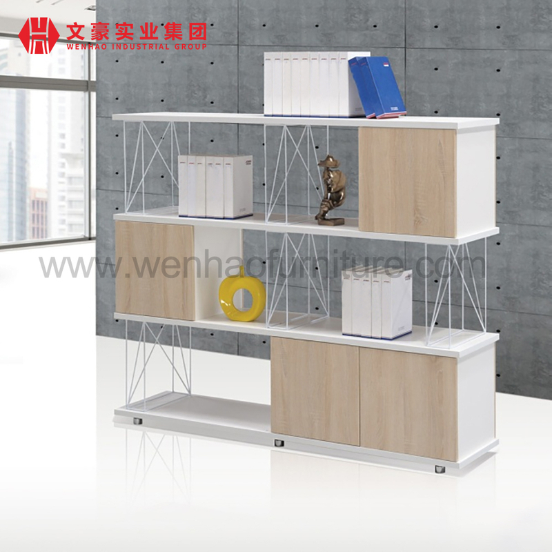 Armoire de bureau en bois moderne, meuble de rangement Design de mode avec portes en verre, modèle de mobilier de bureau