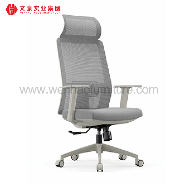 Chaises de bureau ergonomiques à dossier large, siège large, pour réunion de visiteurs à roues, chaise de bureau pivotante en maille