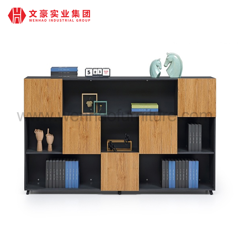 Mobilier de bureau Design de luxe moderne, grand classeur de rangement, bibliothèque de bureau en bois, armoire à 3 niveaux