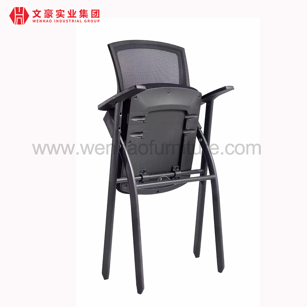 Chaise de formation pliable avec pieds en acier, chaises de bureau, fournisseur de meubles empilables