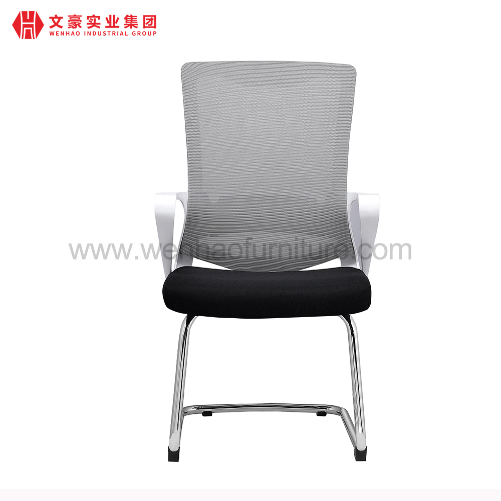 Chaise de bureau de conférence en maille moderne avec fabricant de chaises de bureau rembourrées à cadre en acier en Chine