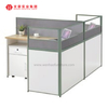 Postes de travail laminés de bureau de studio haut de gamme 4 postes de travail de bureau en bois